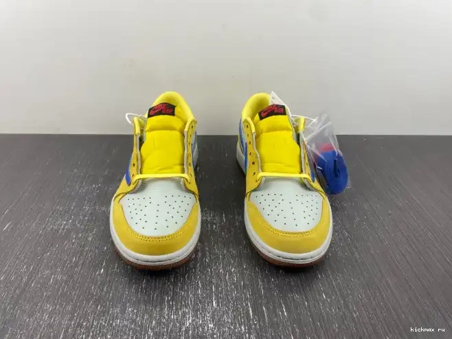 Cheap Kickmax Travis Scott Canary Air Jordan OG x 1 DZ4137-700 Low 0616